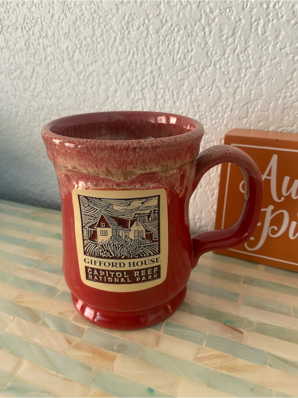 Capitol Reef National Park Gifford House  Red Ceramic Coffee pottery Mug